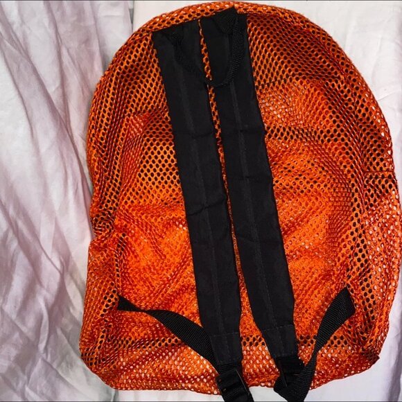 Fluorescent Orange Mesh Backpack - Picture 3 of 4